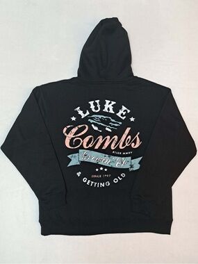 Luke Combs "Getting Old" Hoodie in black - Adult Size XL